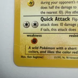Electabuzz Pokemon WB #2 1999 First Movie Black Star Promo NM - Image 4