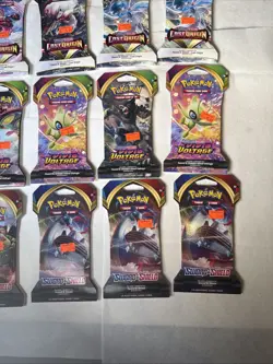 Pokemon TCG Sword and Shield Booster Pack Lot Of 15 Lost Origin Vivid Voltage - Image 2