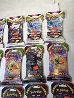 Pokemon TCG Sword and Shield Booster Pack Lot Of 15 Lost Origin Vivid Voltage - Image 3