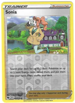 POKEMON CHAMPIONS PATH REVERSE HOLO SONIA 065/073 NM/MINT PACK FRESH - Image 1