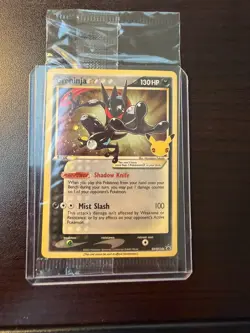 Pokemon TCG Greninja Gold Star SWSH144 - Black Star Promo Celebrations SEALED NM - Image 1