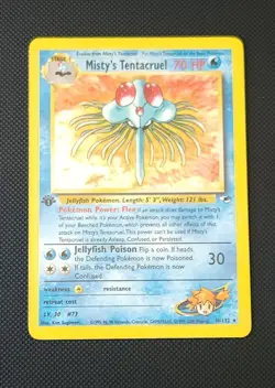 Pokemon Gym Heroes 1st Edition Misty's Tentacruel 10/132 - LP/NM - Image 1