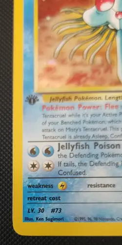 Pokemon Gym Heroes 1st Edition Misty's Tentacruel 10/132 - LP/NM - Image 3