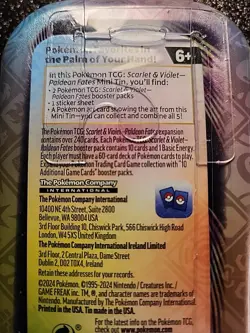 Pokemon TCG: Scarlet & Violet and Vibrant Paldea Mini Tin lot of 2 Sealed - Image 5