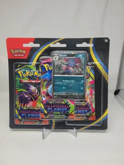 Pokemon TCG Phantasmal Flames 3 Pack Blister Weavile Sealed - Image 1
