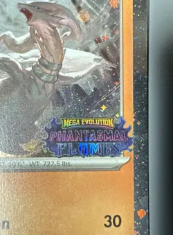 Pokemon TCG Mega Evolutions Phantasmal Flames Reshiram Stamped Promo, plus Base - Image 3