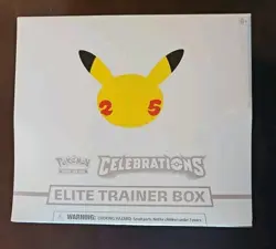 Pokemon Celebrations Elite Trainer Box ETB 25th Anniversary New Factory Sealed 820650809439 - Image 1