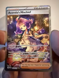 Acerola's Mischief 183/132 Me01: Mega Evolution Full Art Holo Rare Pokemon TCG - Image 1
