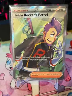 Pokemon TCG Team Rockets Petrel 226/182 Destined Rivals Full Art NM PACK FRESH! - Image 1