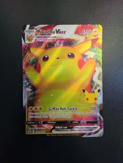 Pokemon TCG Pikachu VMAX SWSH062 Promo Celebrations 25th Anniversary-Near Mint - Image 1