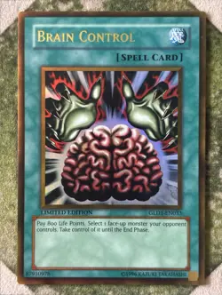 YuGiOh BRAIN CONTROL Gold Rare GLD1-EN033 - Image 2