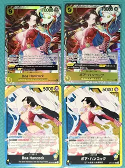 One Piece TCG Boa Hancock OP14-112 Super Rare En + JP Near Mint OP14-041 Leader - Image 1