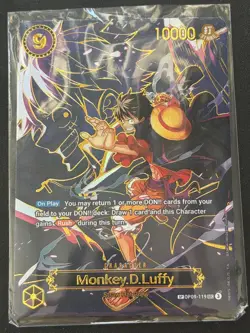 One Piece (OP-13) Carrying On His Will Monkey.D.Luffy SP OP09-119 - Image 1