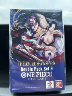 One Piece TCG: Double Pack Set 9 The Azure Sea's Seven Brand New Sealed - Image 1