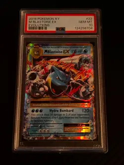 M Blastoise EX 22/108 Evolutions - PSA 10 Pokemon Trading Card Game Graded - Image 1