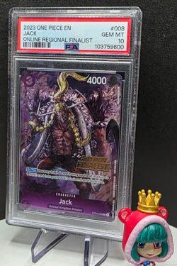 PSA 10 Jack ST04-008 2023 Online FINALIST Promo One Piece Card Game English - Image 1
