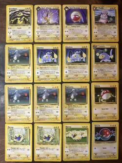 Pokemon TCG Electric Type Lot 16 Cards Electabuzz Dark Jolteon Team Rocket Neo - Image 1