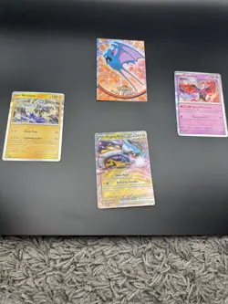 Pokemon Card MISCUT - miss print Near Mint MISPRINT x 4 - Image 1
