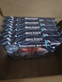 Bandai Trading Card Games One Piece Illustration Box Vol 6 - LOT OF 5 Boxes NEW - Image 1