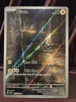 Blitzle 195/182 - Paradox Rift - IR Illustration Rare Holo Pokemon Card NM - Image 1
