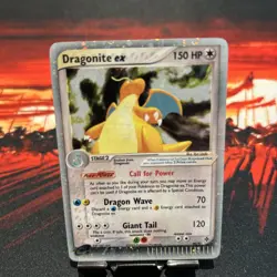 Pokemon TCG Dragonite EX Dragon 90/97 Holo Rare DAMAGED Pokemon TCG Card - Image 1