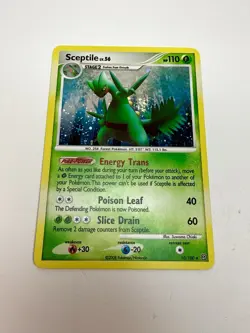 NM+ Sceptile LV 56 10/100 Holo Rare Diamond Pearl Stormfront Pokemon Card *SWIRL - Image 1