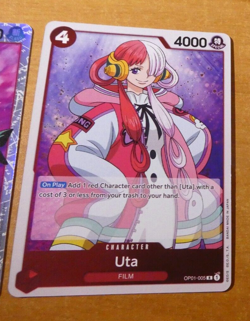 ONE PIECE KINGDOMS OF INTRIGUE ENGLISH CARD HOLO GAME CARTE UTA OP01-005 EN NEUF - Image 1
