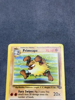 Pokemon TCG Primeape Jungle Card 43/64 Unlimited Uncommon - Image 2