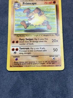 Pokemon TCG Primeape Jungle Card 43/64 Unlimited Uncommon - Image 3