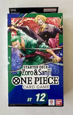 ONE PIECE CARD GAME - ZORO AND SANJI - ST12 STARTER DECK ENGLISH NEW SEALED - Image 1
