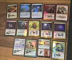 Magic The Gathering Signed Lot *53* Cards Foil And Non Foil - Image 3