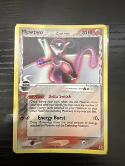 Mewtwo Delta Species Reverse Holo Card 12/113 Moderately Played Condition - Image 1