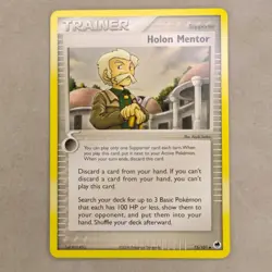 NM Near Mint HOLON MENTOR 93/113 EX Delta Species Trainer Vintage Pokemon Card - Image 1