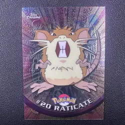 Raticate Topps Chrome #20 Holo Pack Fresh Pokemon Card (C1) - Image 1