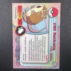 Raticate Topps Chrome #20 Holo Pack Fresh Pokemon Card (C1) - Image 2