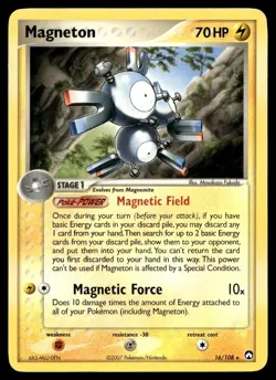 Magneton 16/108 Pokemon Card Power Keepers Rare 70 HP Lightly Played H6 - Image 1