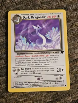 Dark Dragonair - Team Rocket - Unlimited Non Holo Vintage 2000 Pokemon Card - Image 1