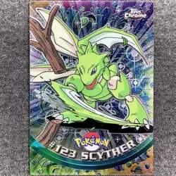 Scyther #123 Topps Chrome 2000 - Series 2 - Vintage Pokemon Card - Image 1