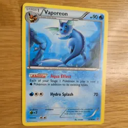 VAPOREON 22/98 POKEMON CARD (XY ANCIENT ORIGINS SET) - Image 3
