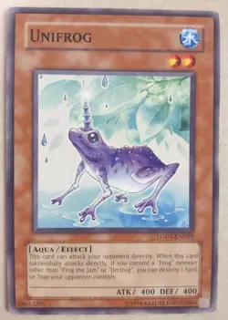 1996 Yu-Gi-Oh! TCG "UNIFROG" Card LODT-EN029 FREE SHIPPING!! - Image 1