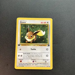 Pokemon Card Eevee Team Rocket 1st Edition Common 55/82 Near Mint - Image 1