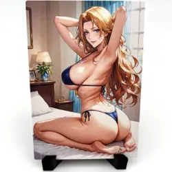 Bleach Rangiku Matsumoto Sexy Hot Bikini Anime Waifu Girl Goddess Story Art Card - Image 1