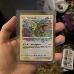 Rayquaza 138/185 Sword & Shield Vivid Voltage Rare Card Near Mint Condition - Image 1
