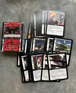 Unsorted Battletech cards Lot From 1996 With Original Box - 68 Cards With Dupes - Image 1