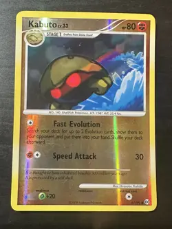 2009 Pokemon TCG Platinum Arceus Kabuto Lv.33 HP 80 Reverse Holo Card 67/99 MP - Image 1