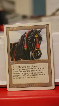 Ebony Horse - Revised (3ED) 1994 - MTG Magic the Gathering - Rare - Image 1