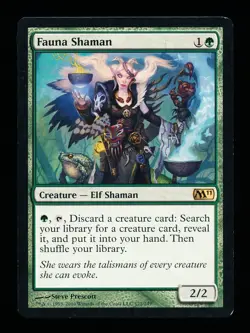 * * 1x Fauna Shaman x1 * * M11 MTG Close to NM Near Mint - Image 1