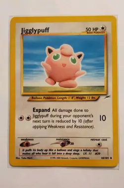 Jigglypuff 44/105 Vintage Pokemon Neo Destiny Set 2002 -WOTC - Image 1