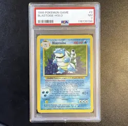 Blastoise - Base Set Unlimited 2/102 - Holo PSA 7 Pokemon - Image 1