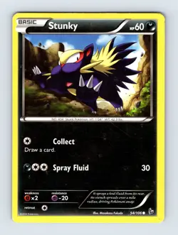 Stunky - XY - Flashfire 54/106 - MP - Pokemon - Image 1